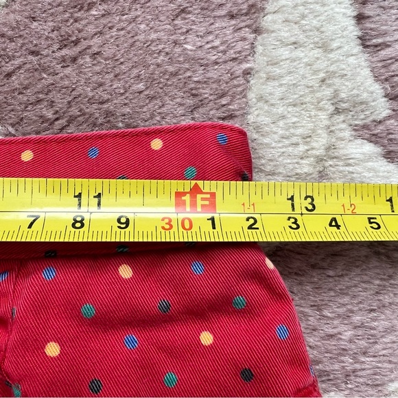 SOLD Liz sport vintage red shorts polka dots 25” waist hi rise wide leg - Picture 7 of 7
